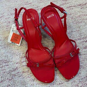Mango Red Strappy Heel